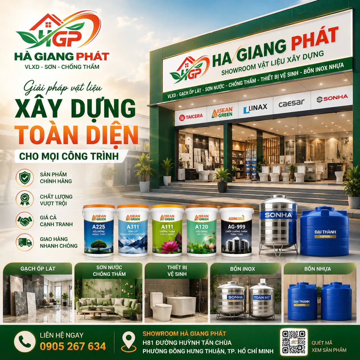 Hà Giang Phát - Giải pháp vật liệu xây dựng toàn diện