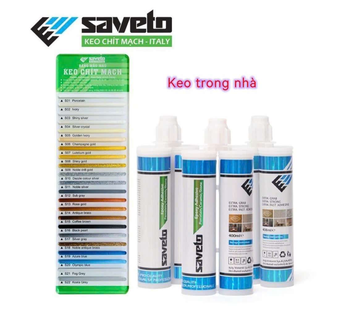 Keo Chà Ron Hai Thành Phần Saveto Italy – Siêu Bám Dính, Chống Thấm Tuyệt Đố