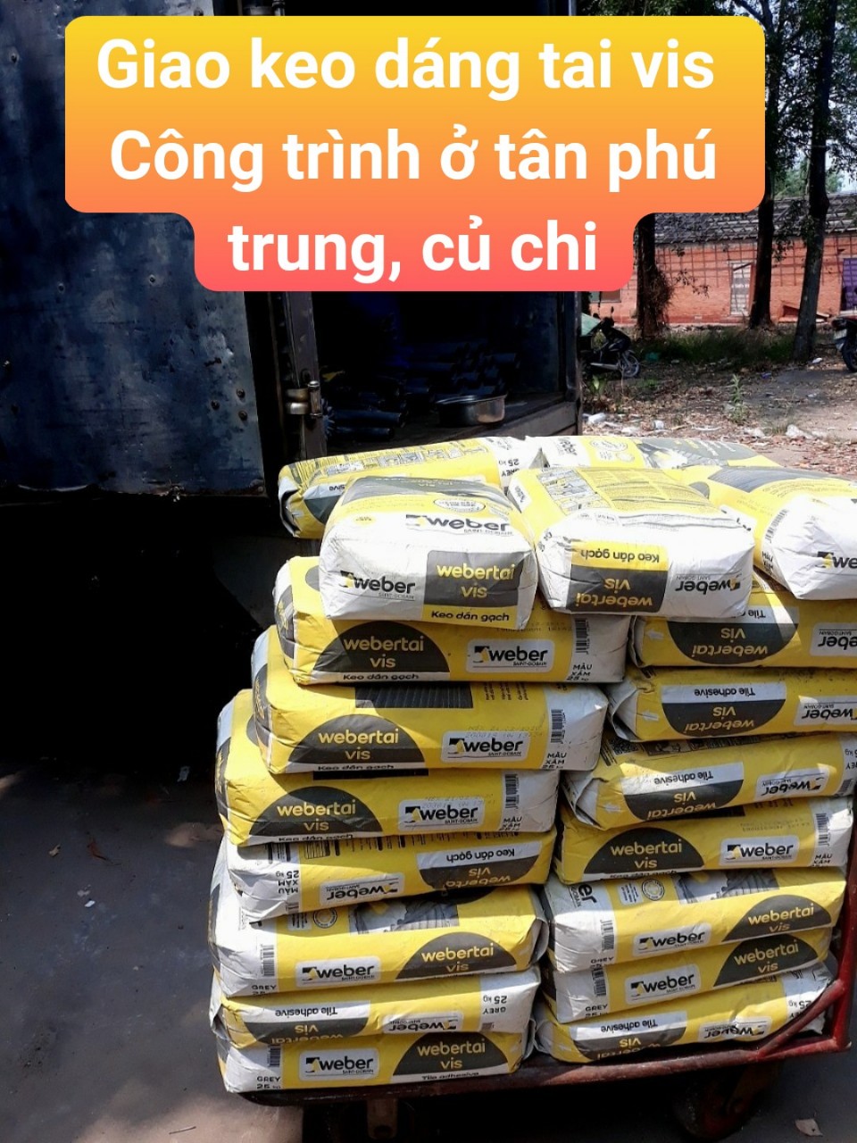 ĐẠI LÝ KEO DÁN GẠCH WEBER TẠI THÀNH PHỐ HỒ CHÍ MINH