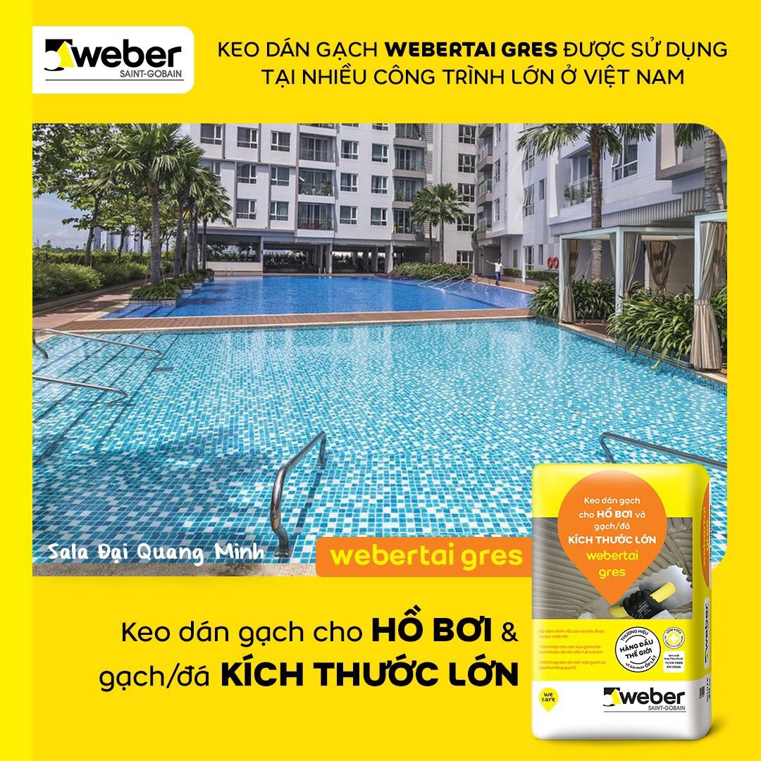 BÁO GIÁ KEO DÁN GẠCH WEBER CHO CÔNG TY NỘI THẤT XÂY DỰNG