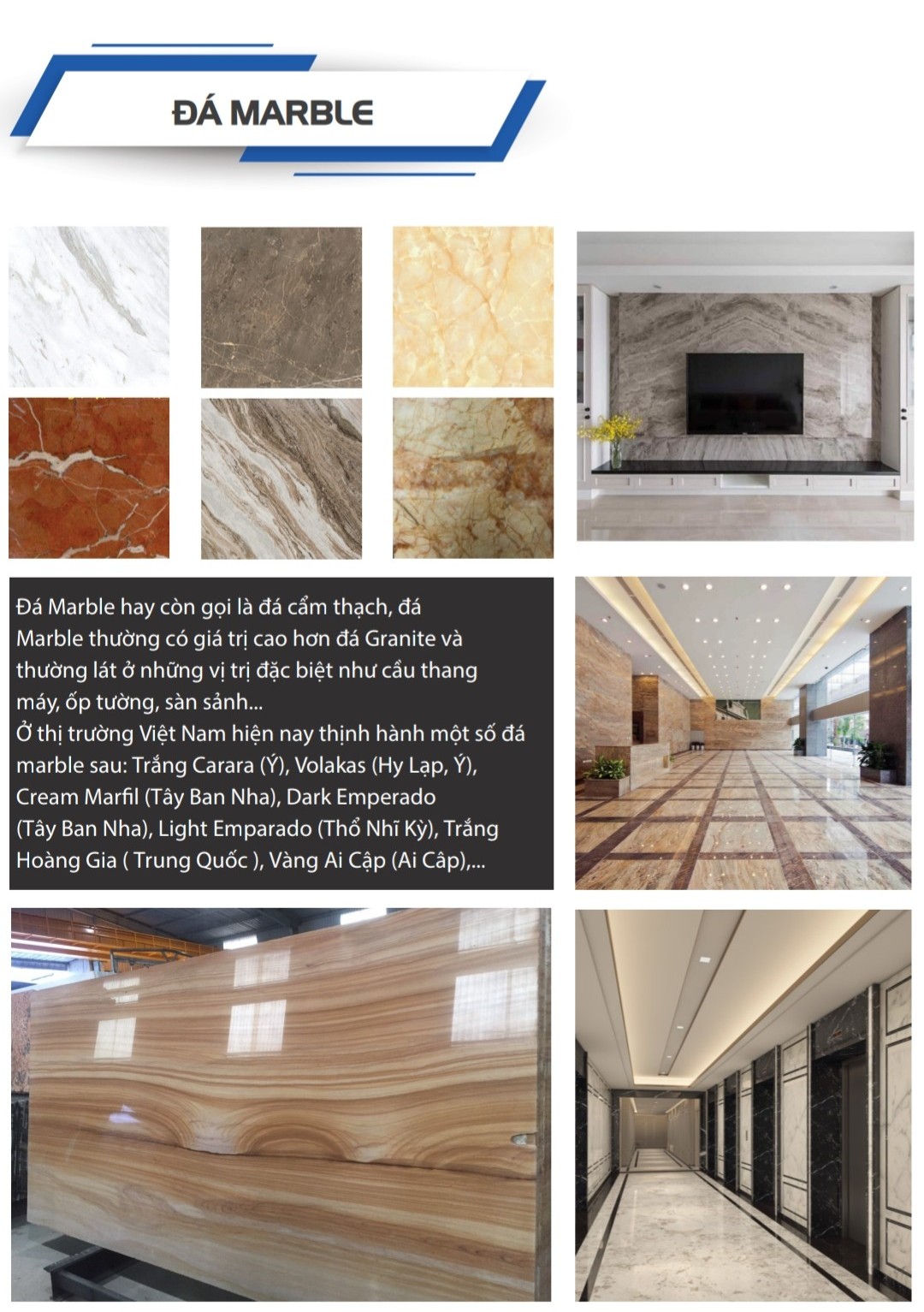 Nhà Phân Phối Đá Marble Tự Nhiên Tại Thành Phố Hồ Chí Minh