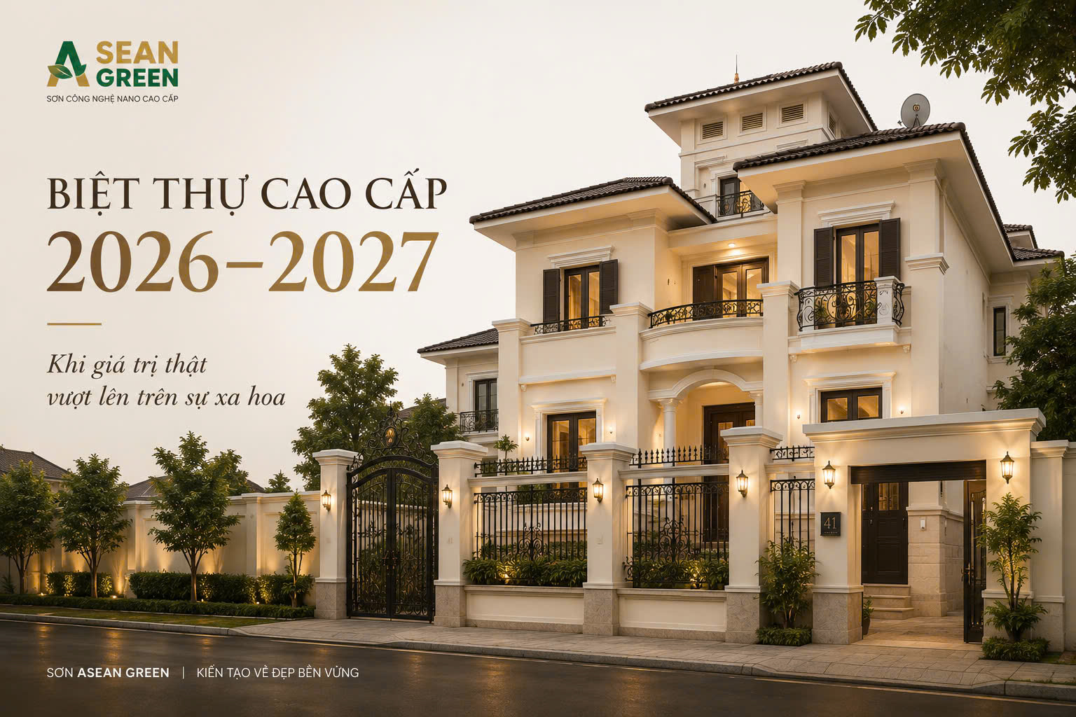 Biệt thự cao cấp 2026–2027: Khi giá trị thật vượt lên trên sự xa hoa