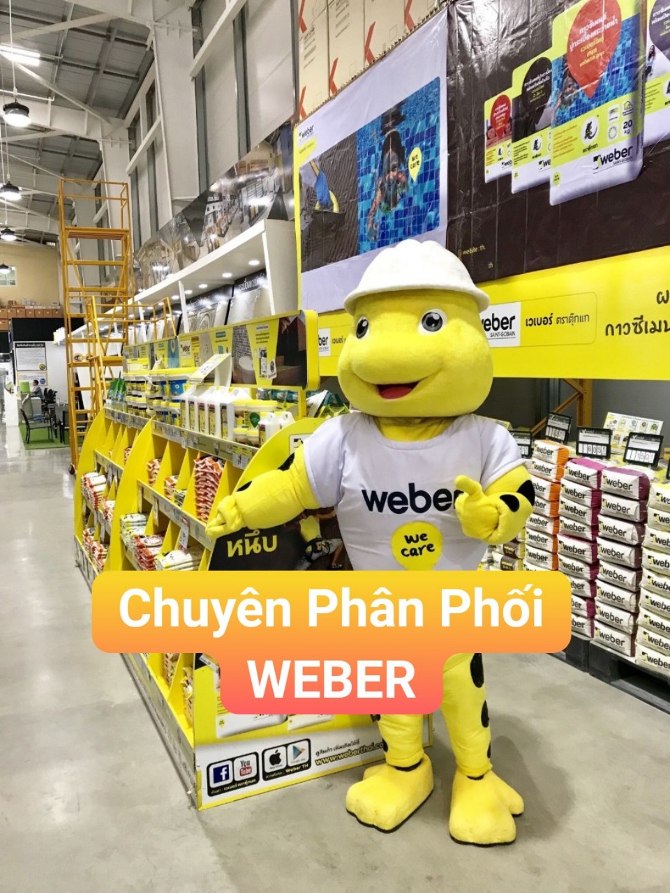 weberfix plus: Keo dán gạch TRỘN SẴN khu vực KHÔ RÁO & ẨM ƯỚT