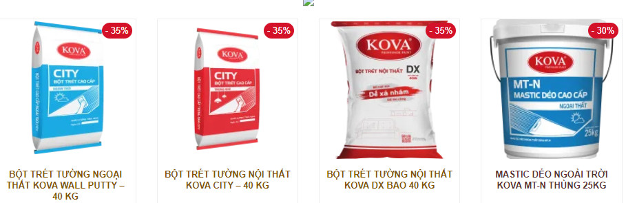 BỘT TRÉT NGOẠI THẤT CAO CẤP KOVA CITY
