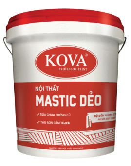 MASTIC NỘI THẤT KOVA MT DẺO (THÙNG NHỰA) – 25KG