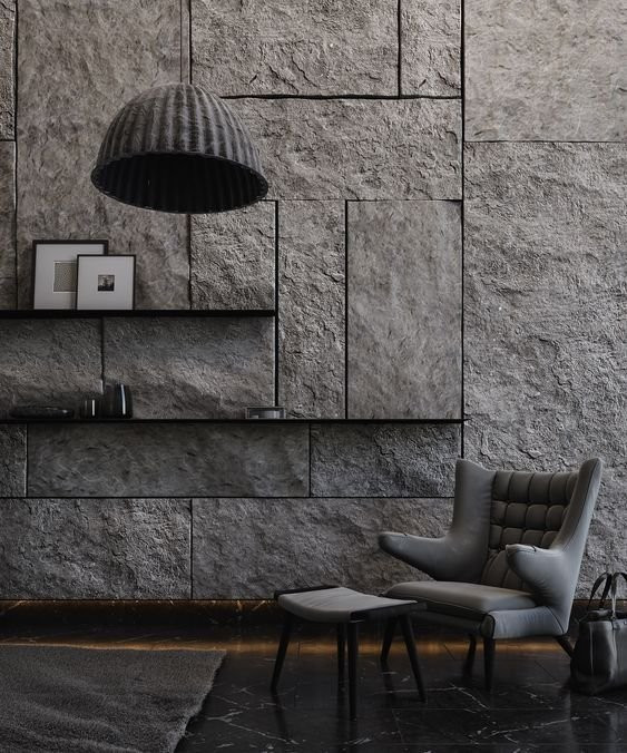 TẤM PU GIẢ ĐÁ SIÊU NHẸ KT 45X90 CM