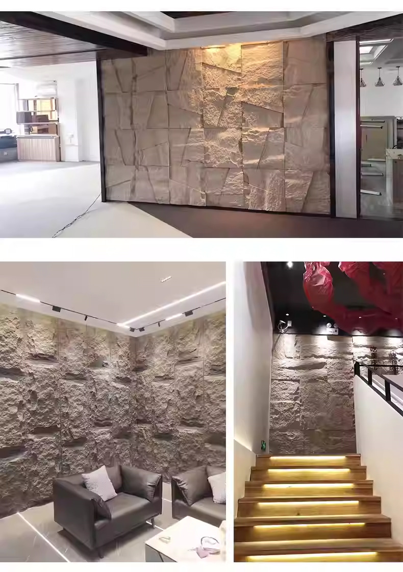 TẤM GIẢ ĐÁ PU SIÊU NHẸ 600X600 CM