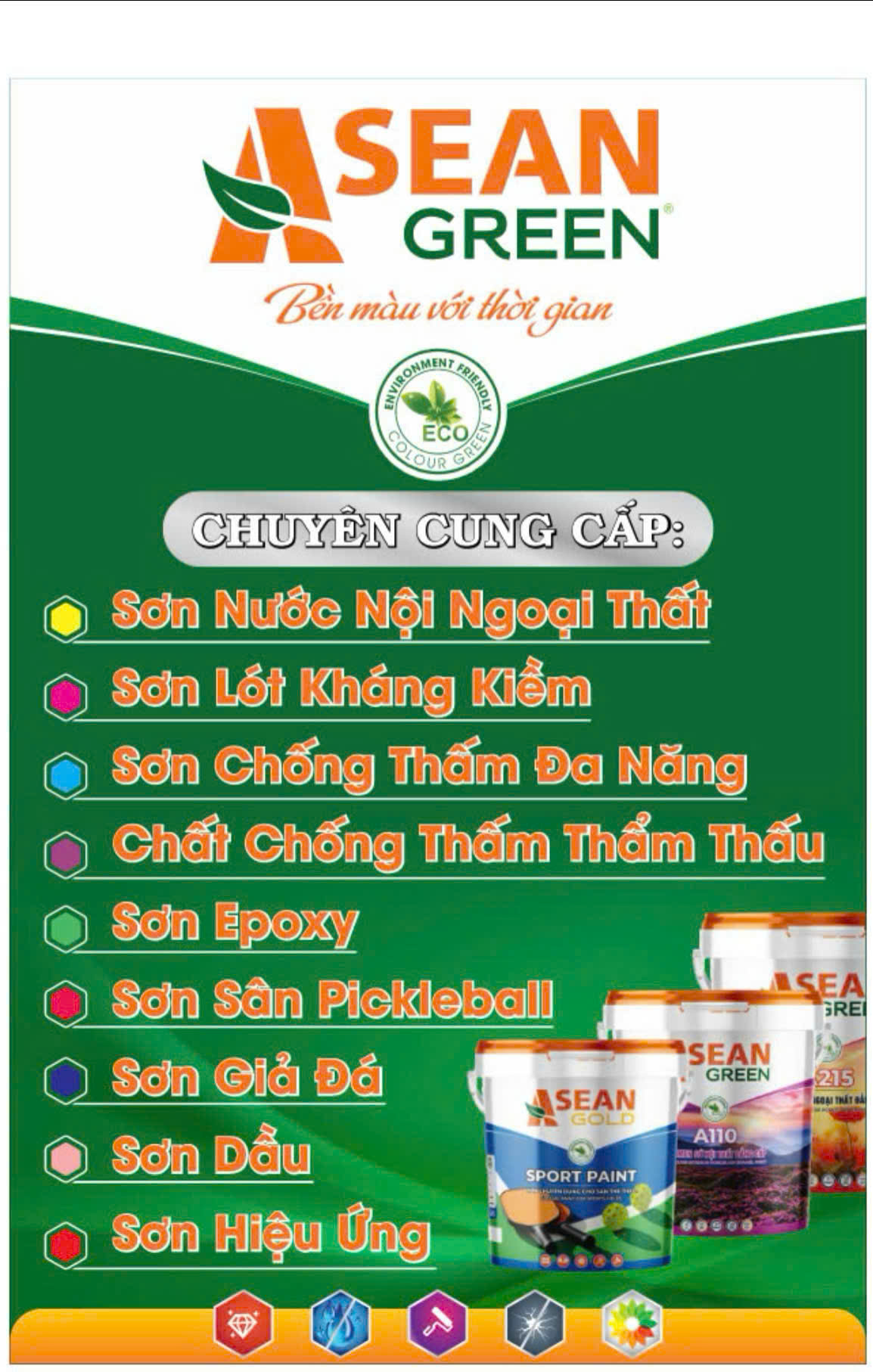 Sơn Thể Thao Sân Pickleball ASEAN Gold Sport Paint.