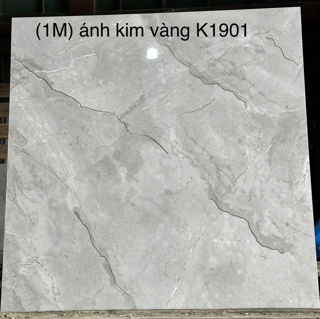 gạch 1mx1m xám ánh kim k1901